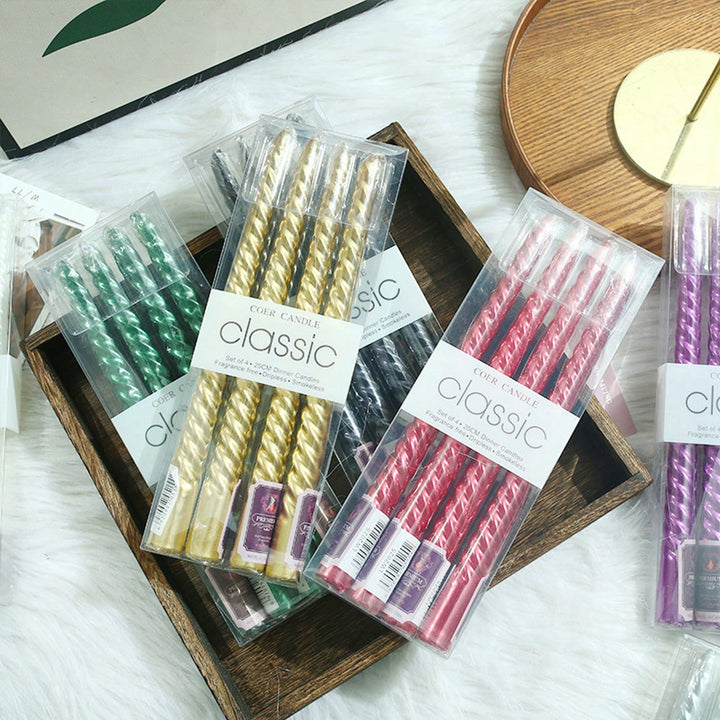 Set suport lumânare SHEIN, mix culori