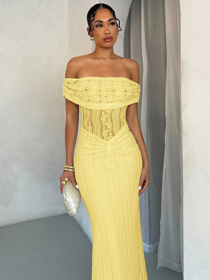 Rochie maxi SHEIN, galben