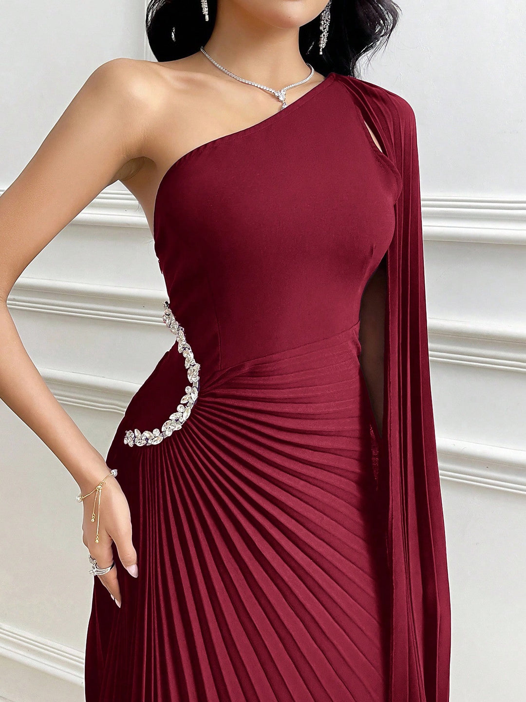 Rochie maxi SHEIN, vișiniu