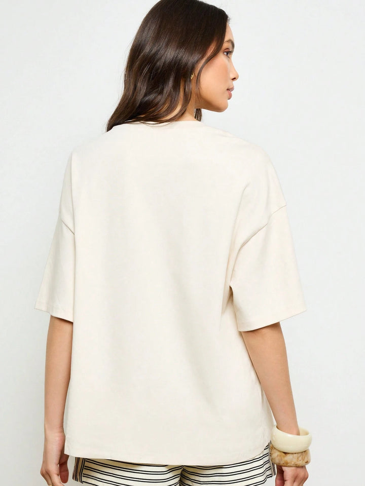 Tricou SHEIN, bej