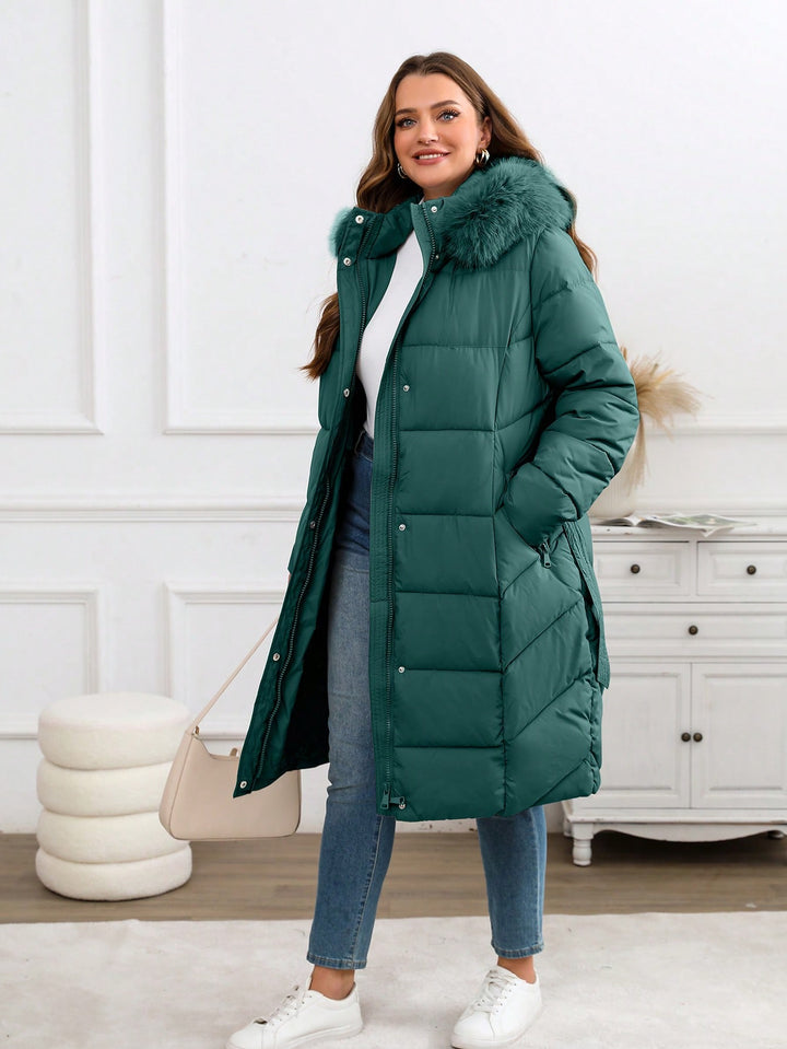 Palton SHEIN, verde
