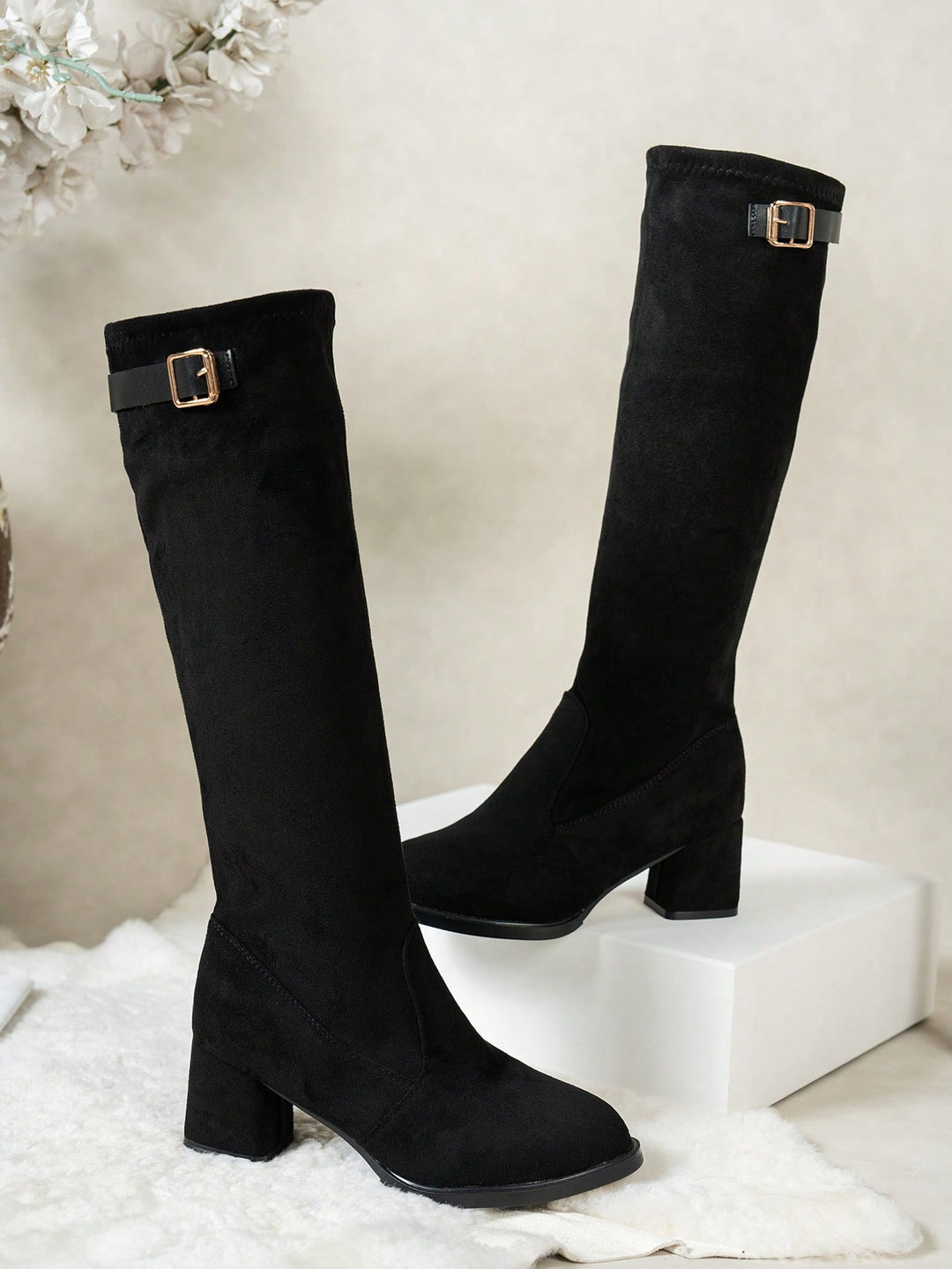 SHEIN csizma, fekete