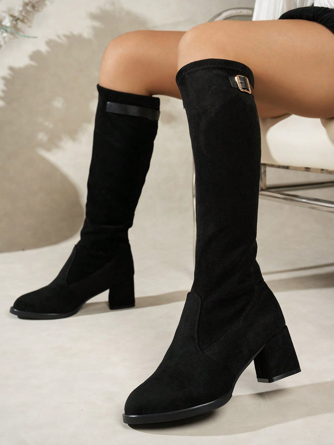 SHEIN csizma, fekete