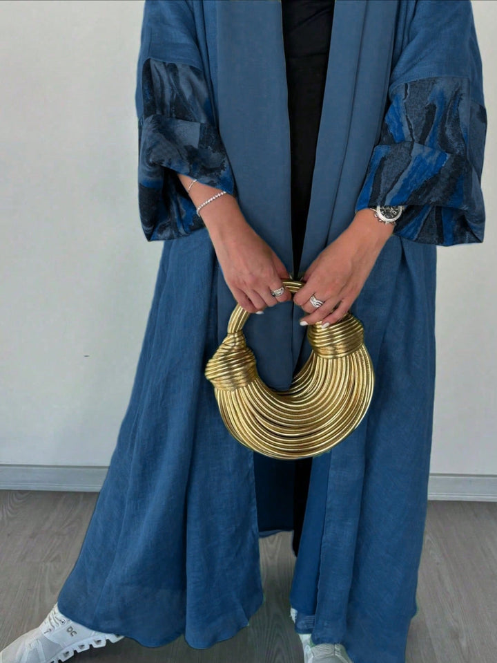 Set caftan și jalabiya SHEIN, albastru