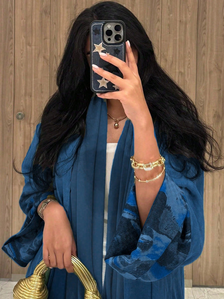 Set caftan și jalabiya SHEIN, albastru