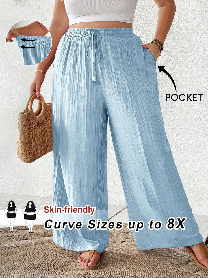 Pantaloni SHEIN, albastru