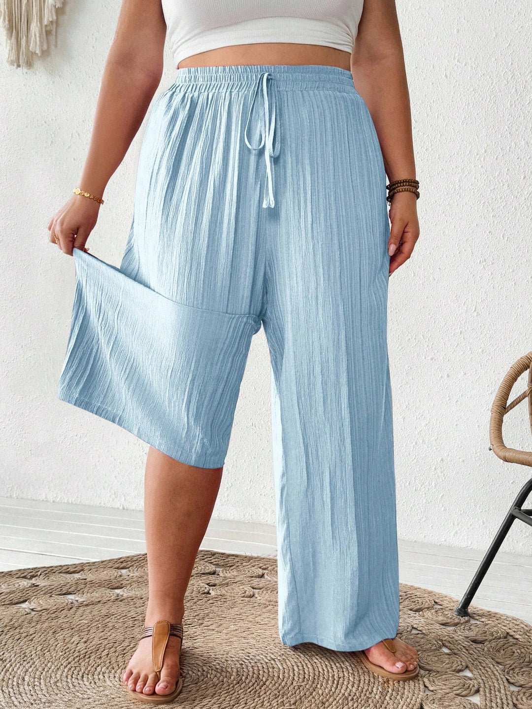 Pantaloni SHEIN, albastru