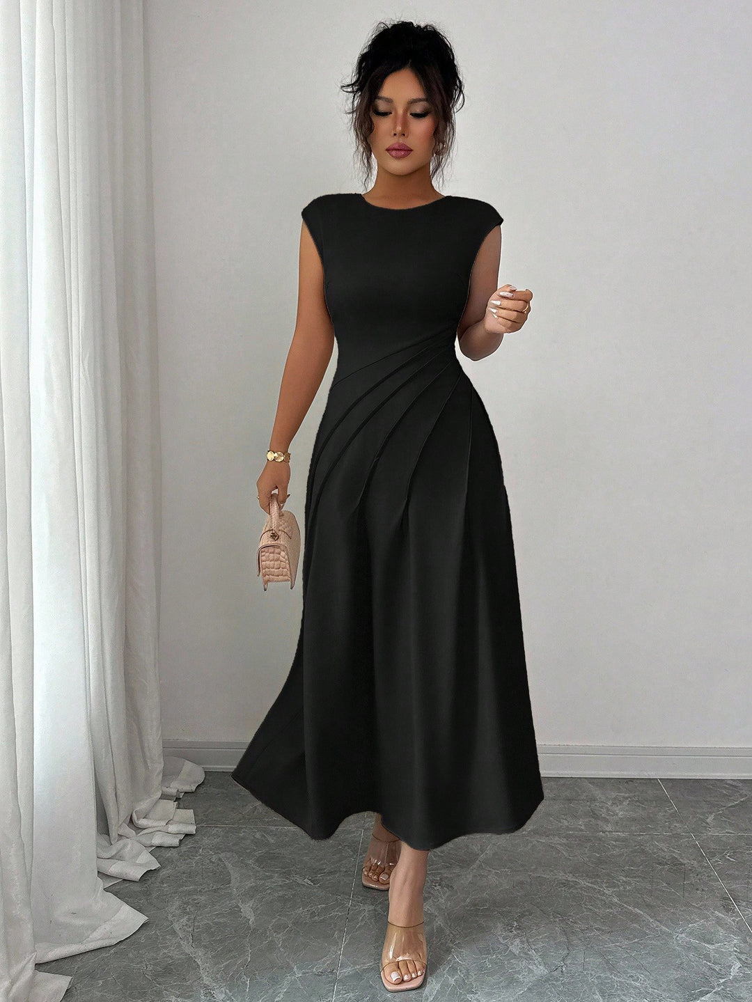 Rochie midi SHEIN, negru
