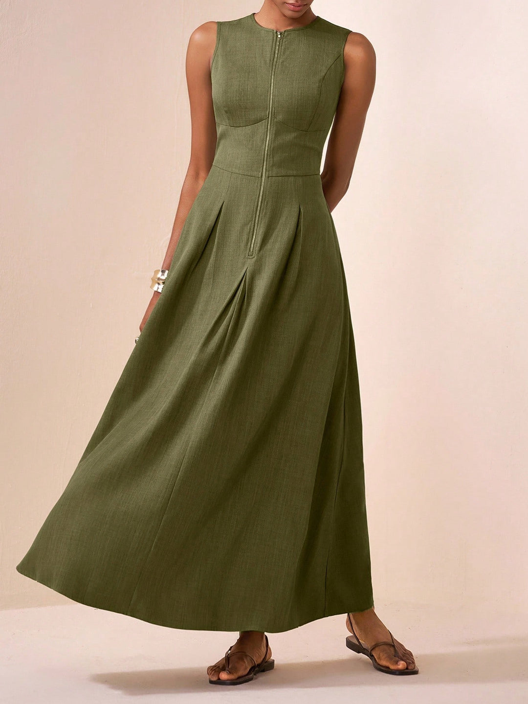 Rochie maxi SHEIN, verde