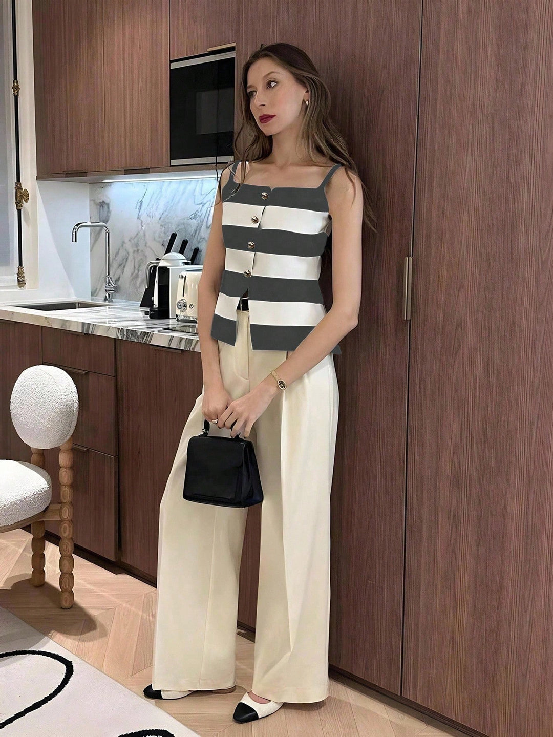 Top tricotat SHEIN, gri