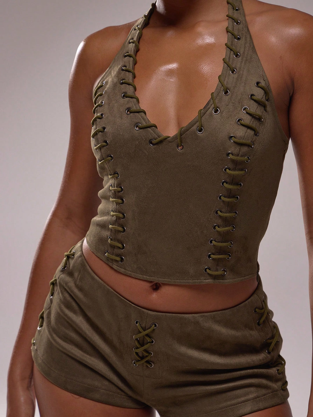 SHEIN overál, khaki