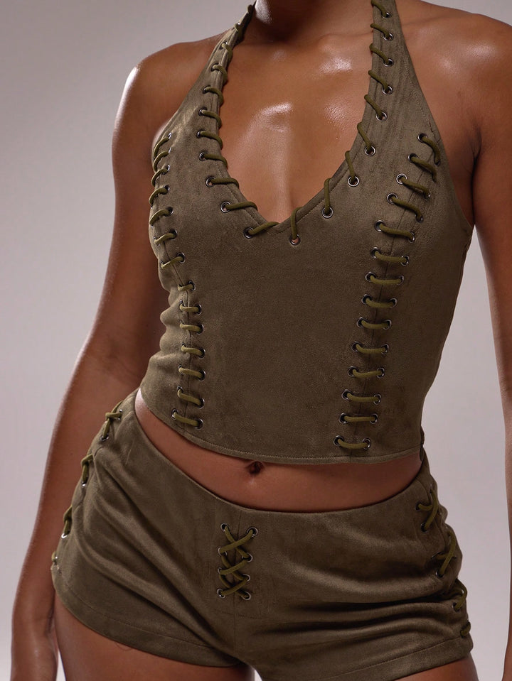 SHEIN overál, khaki