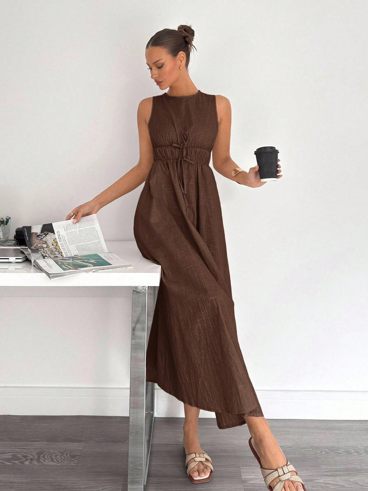 Rochie midi SHEIN, maro