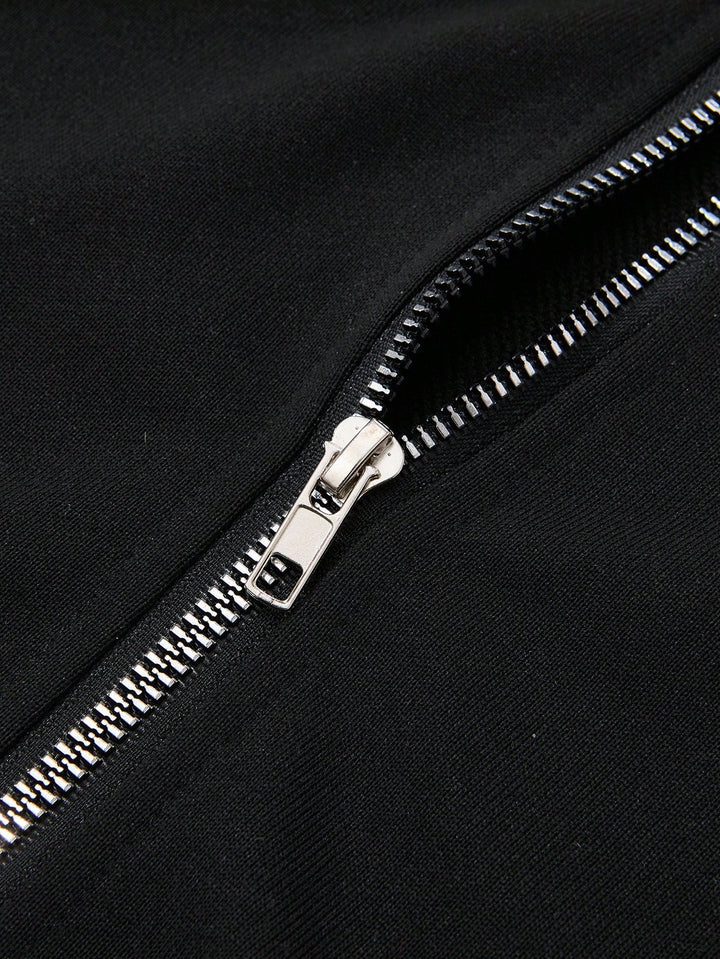 SHEIN kapucnis felső, fekete