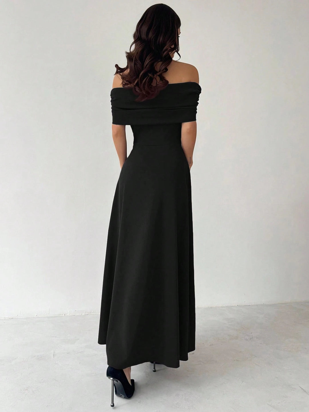 SHEIN maxi ruha, fekete