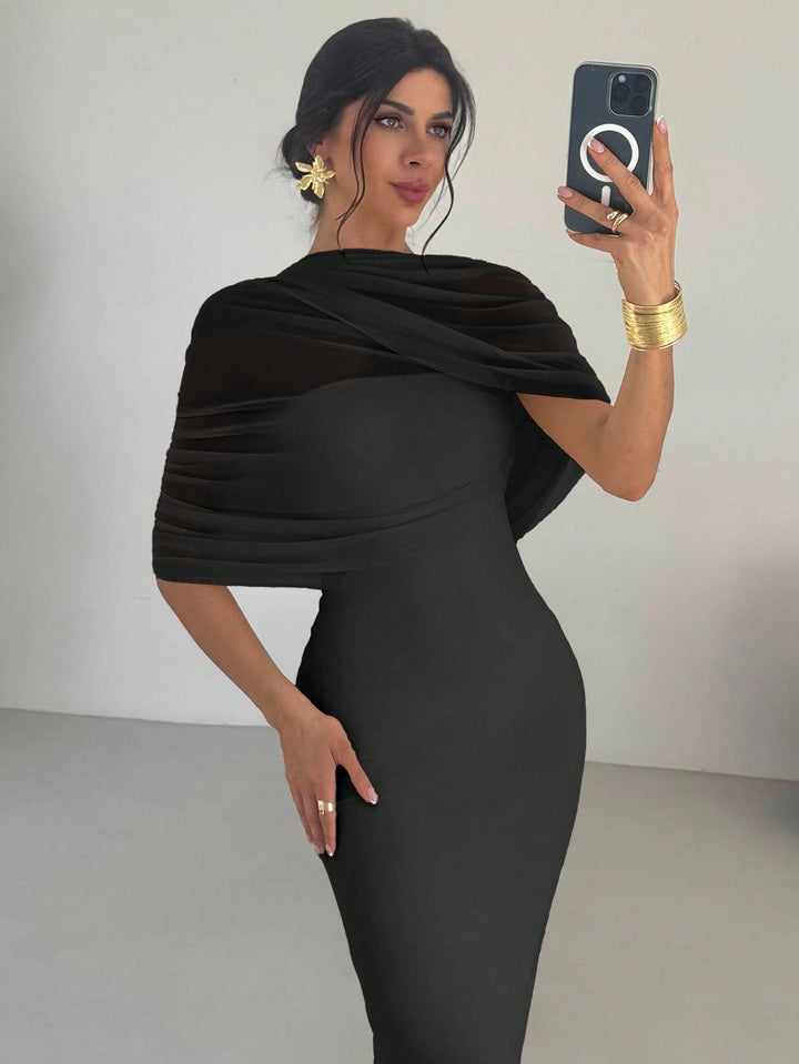 SHEIN maxi ruha, fekete