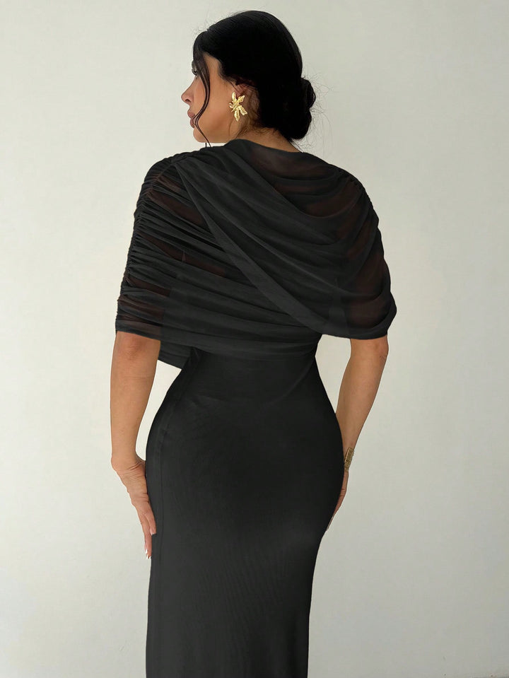 SHEIN maxi ruha, fekete