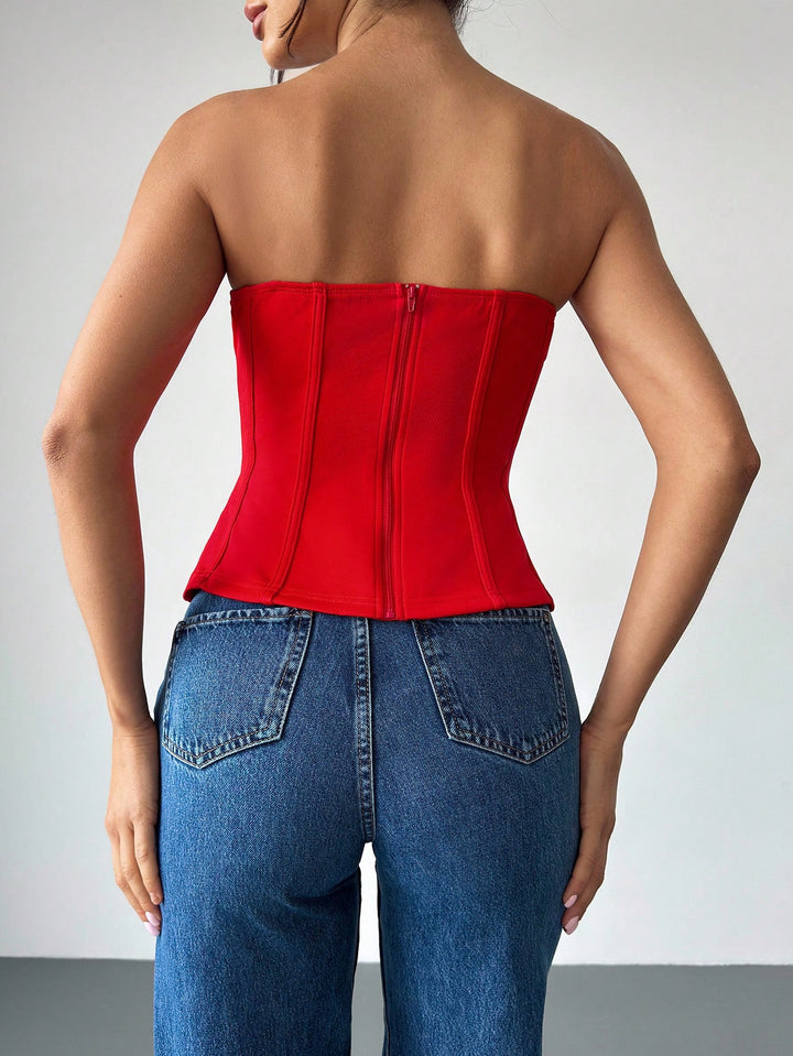 Corset SHEIN, roșu