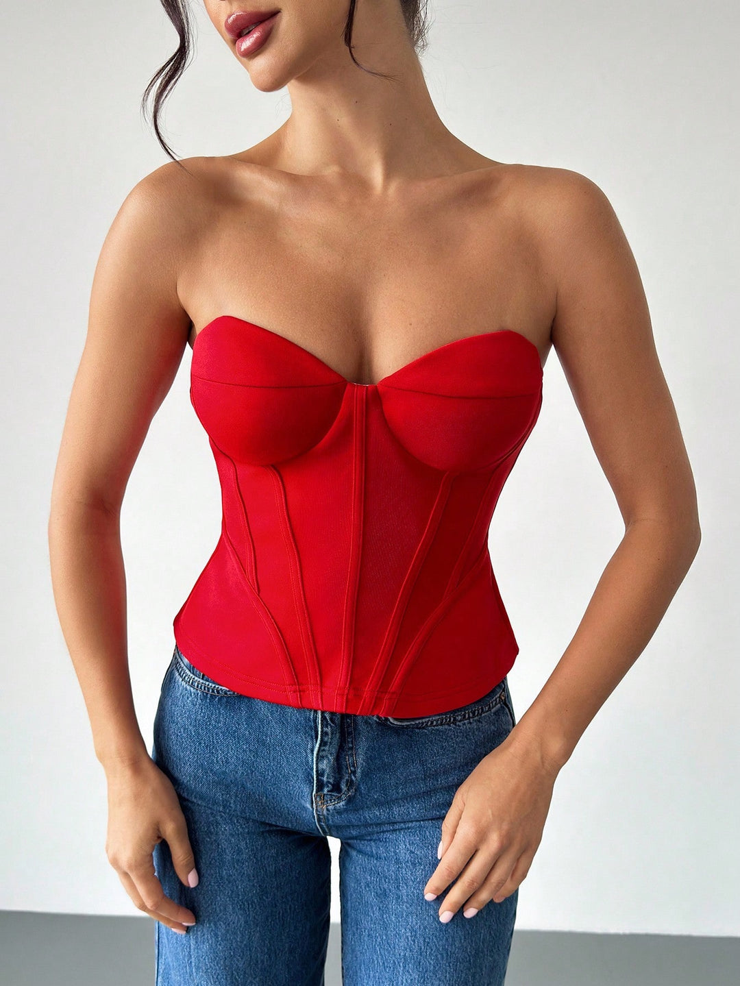 Corset SHEIN, roșu