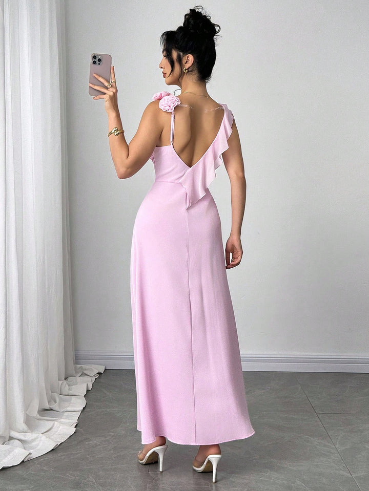 SHEIN maxi ruha, rózsaszín
