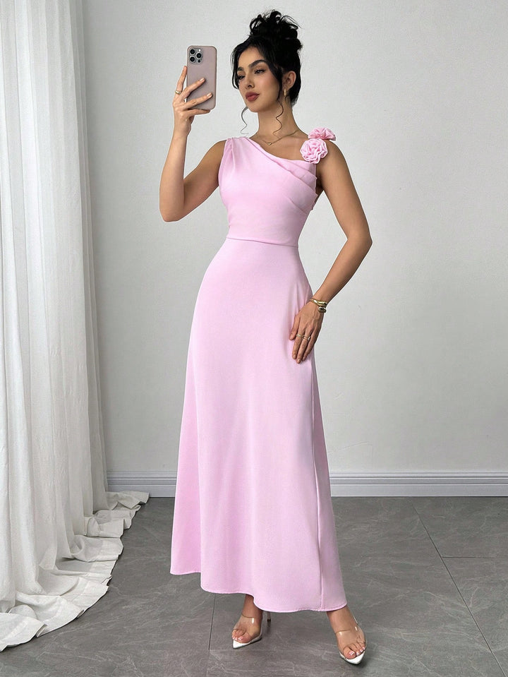 SHEIN maxi ruha, rózsaszín