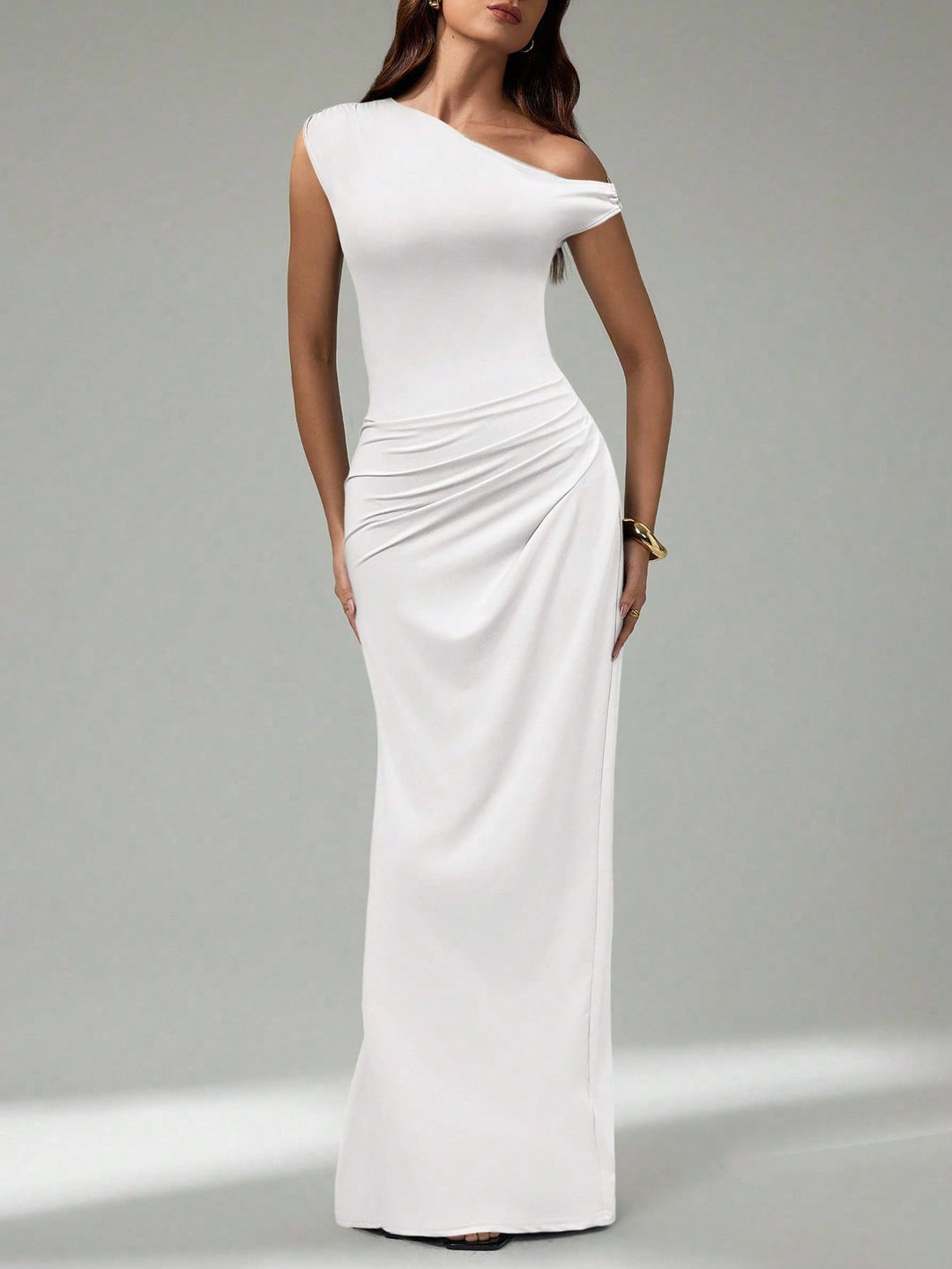 Rochie maxi SHEIN, alb