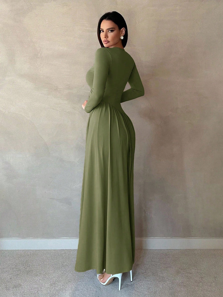 SHEIN maxi ruha, zöld
