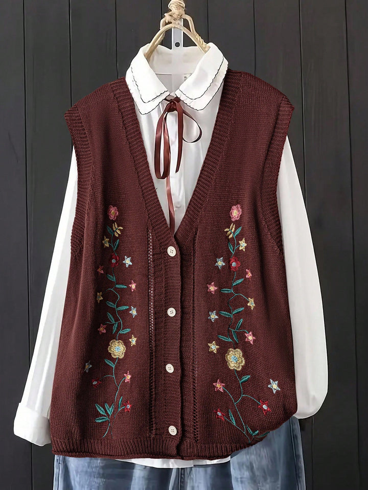 Cardigan SHEIN, maro