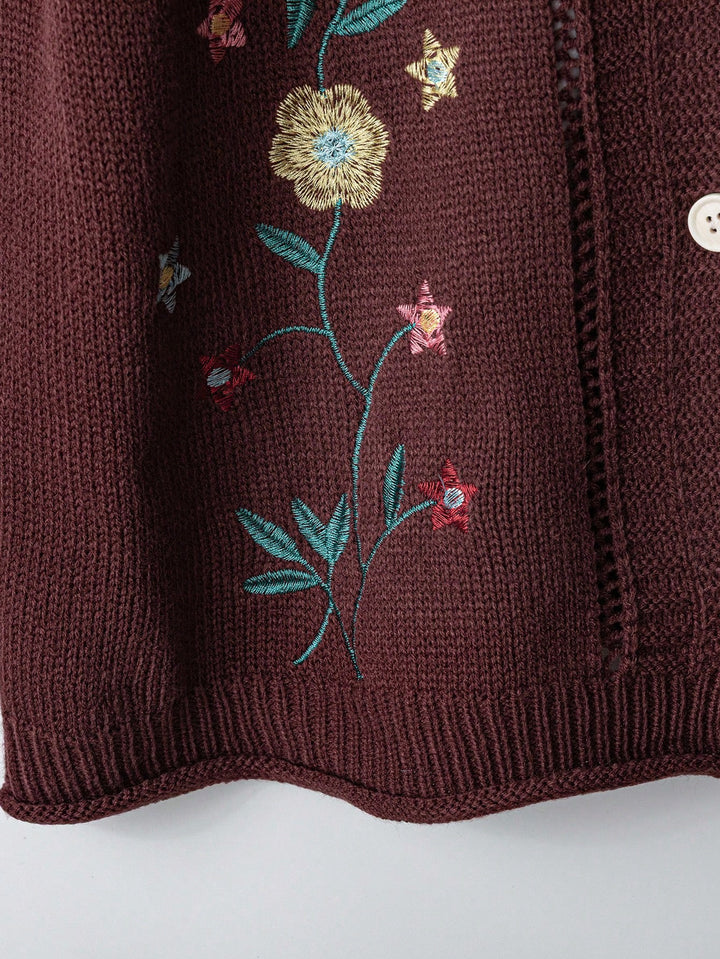 Cardigan SHEIN, maro
