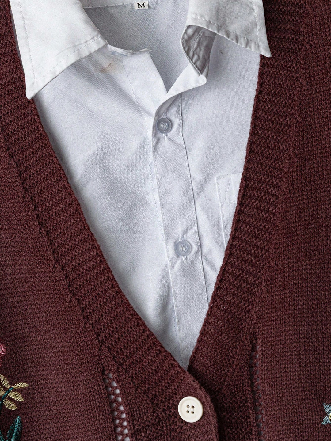 Cardigan SHEIN, maro