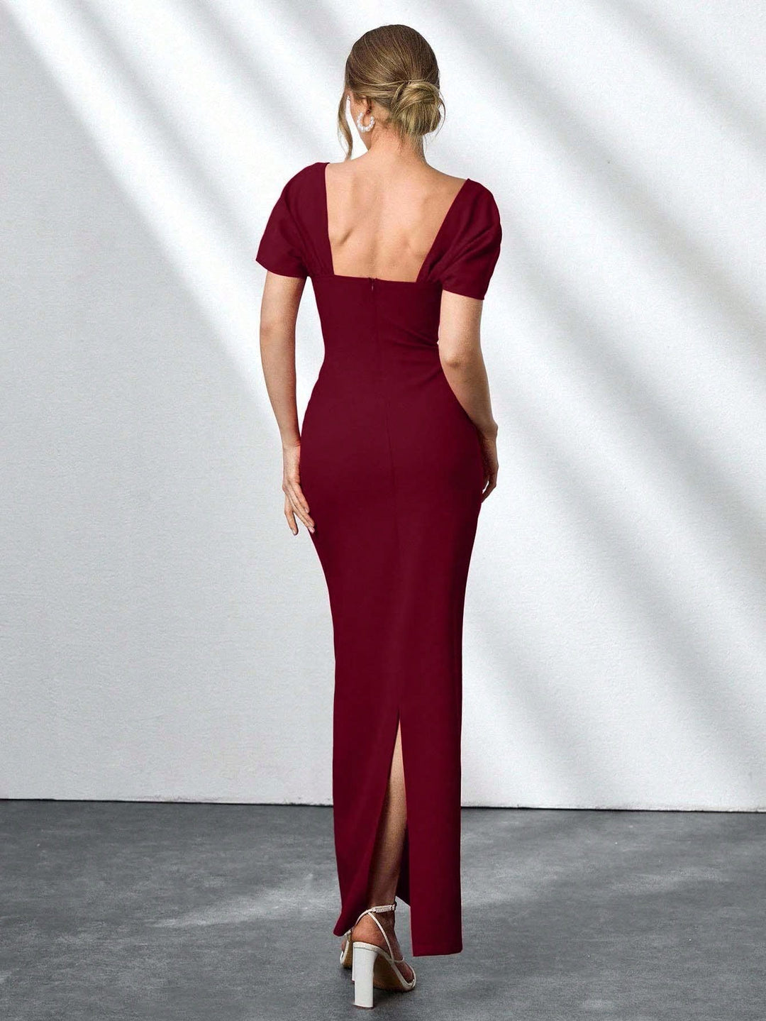 Rochie maxi SHEIN, vișiniu