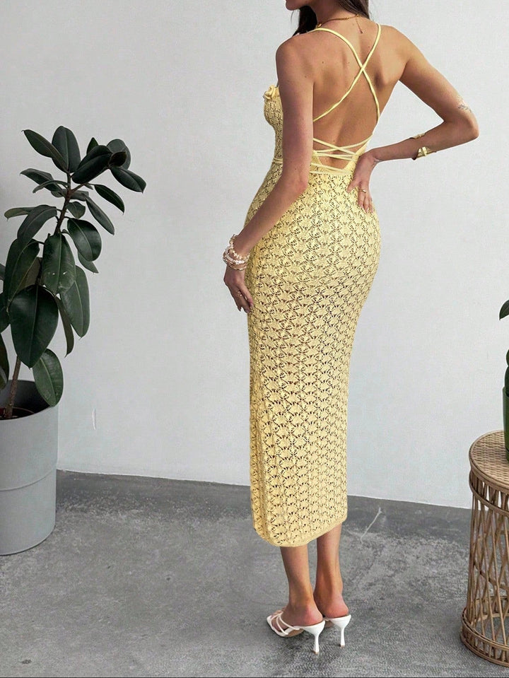 Rochie midi SHEIN, galben