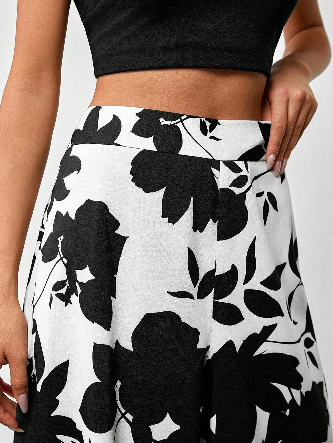 Pantaloni SHEIN, alb