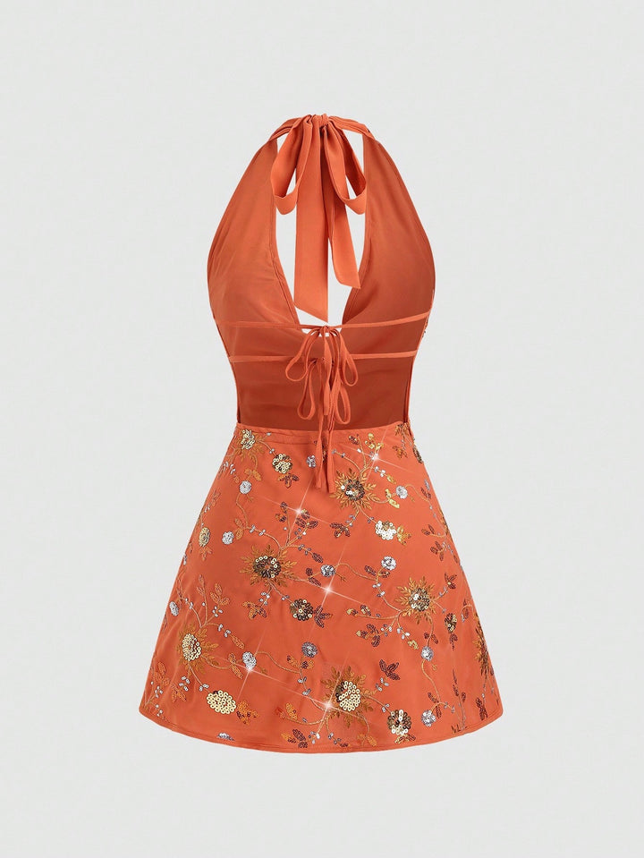 SHEIN mini ruha, narancssárga