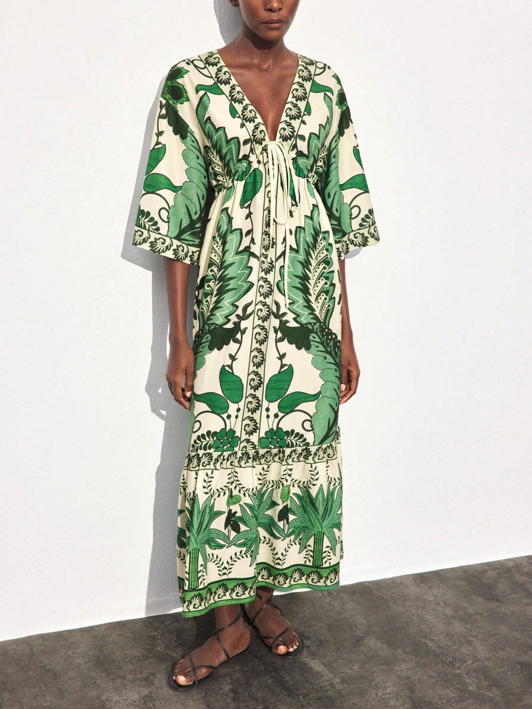SHEIN maxi ruha, zöld