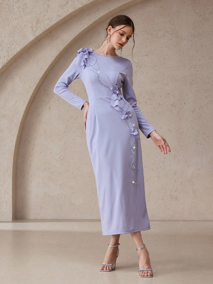 Rochie midi SHEIN, mov
