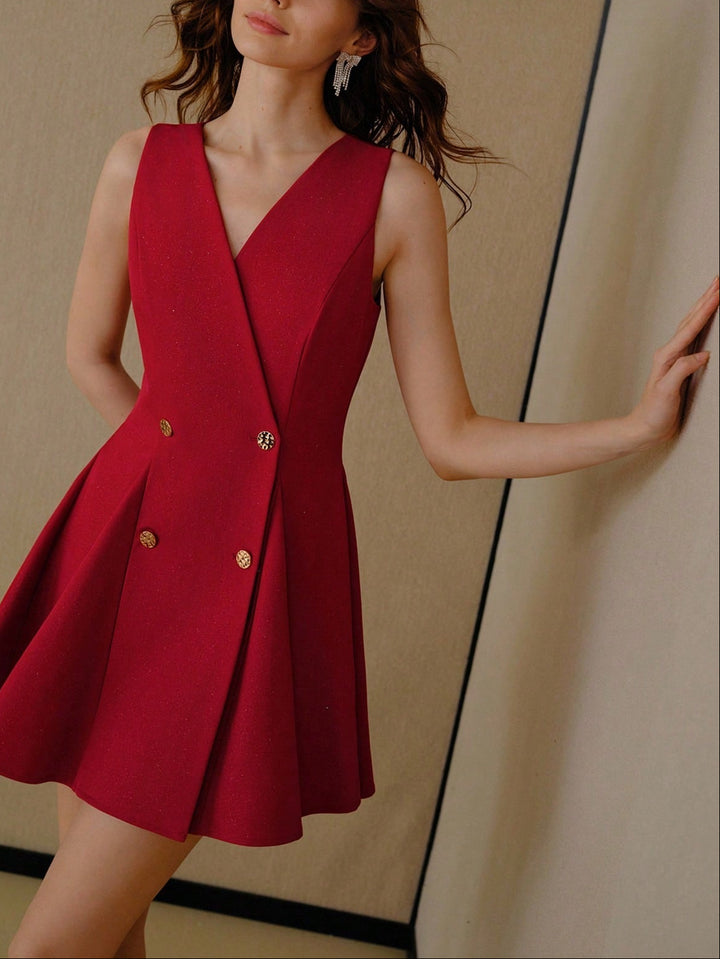 SHEIN mini ruha, piros