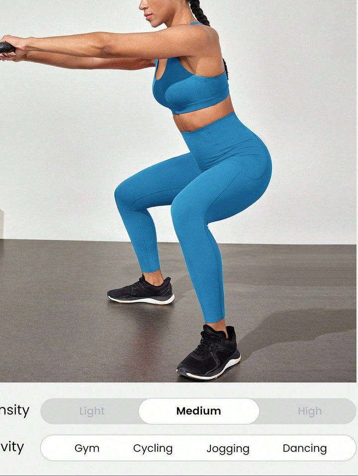 Shein sportleggings, kék