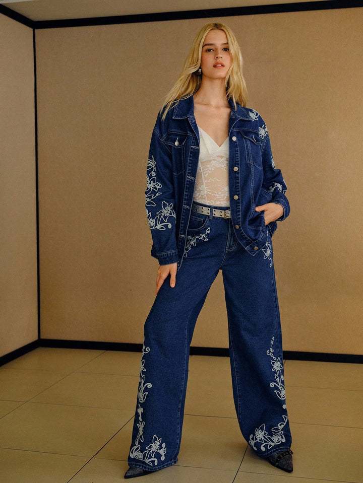 Jachetă din denim SHEIN