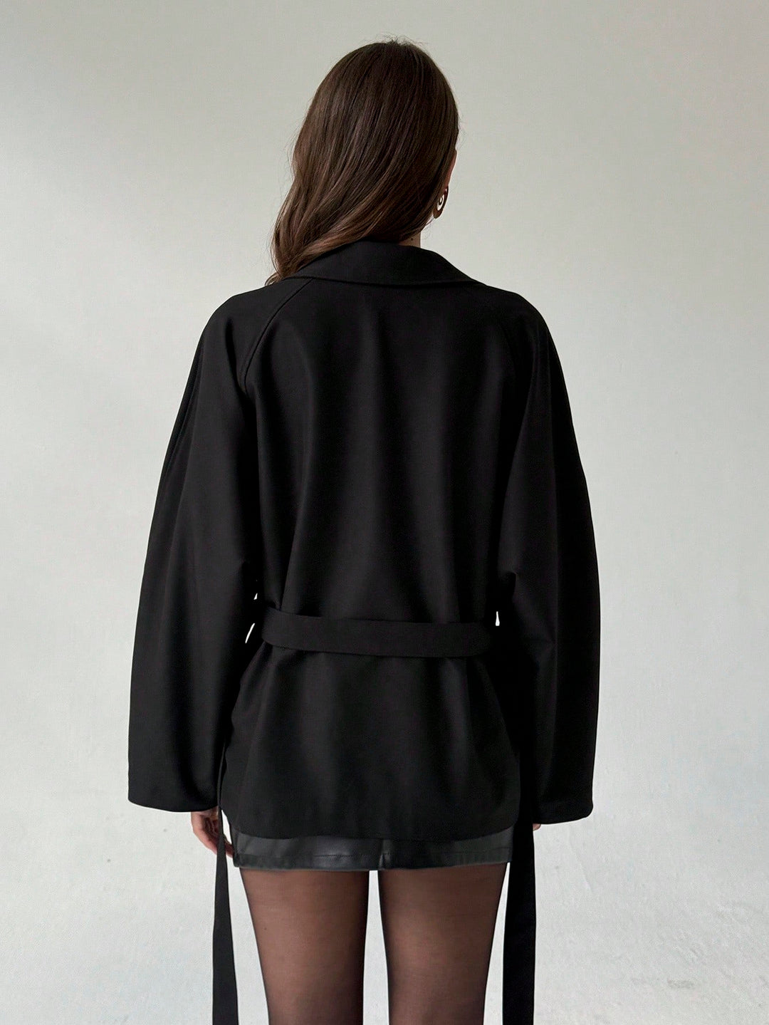 Trench SHEIN, negru