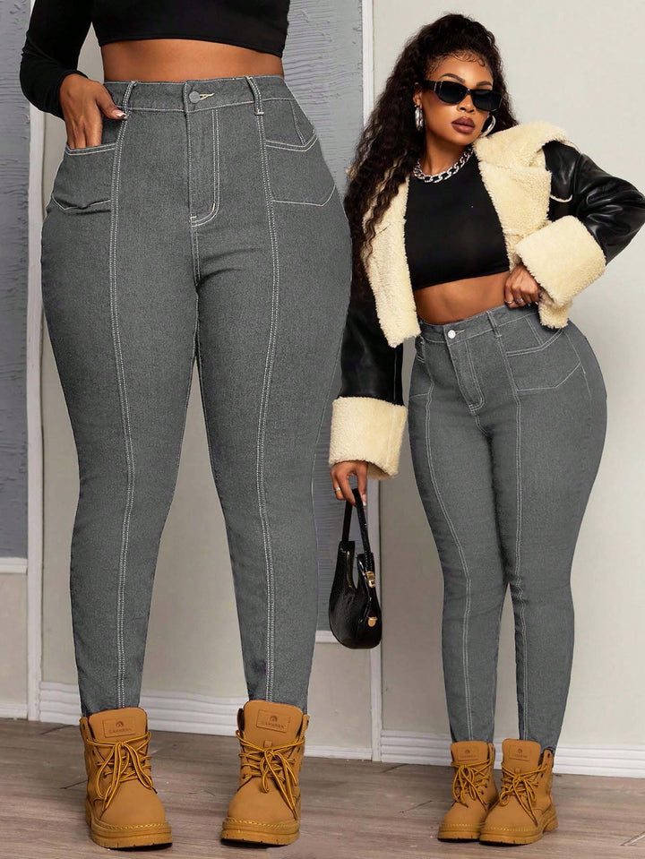 Jeans SHEIN, gri