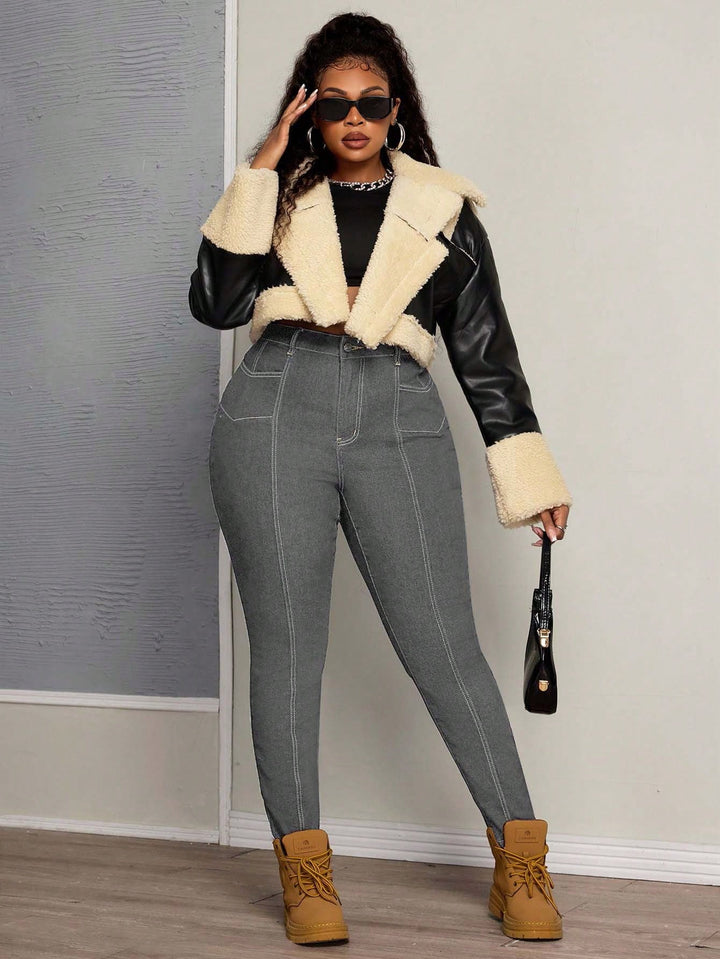 Jeans SHEIN, gri