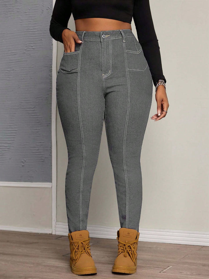 Jeans SHEIN, gri