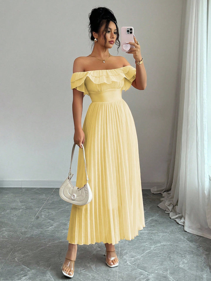 Rochie midi SHEIN, galben