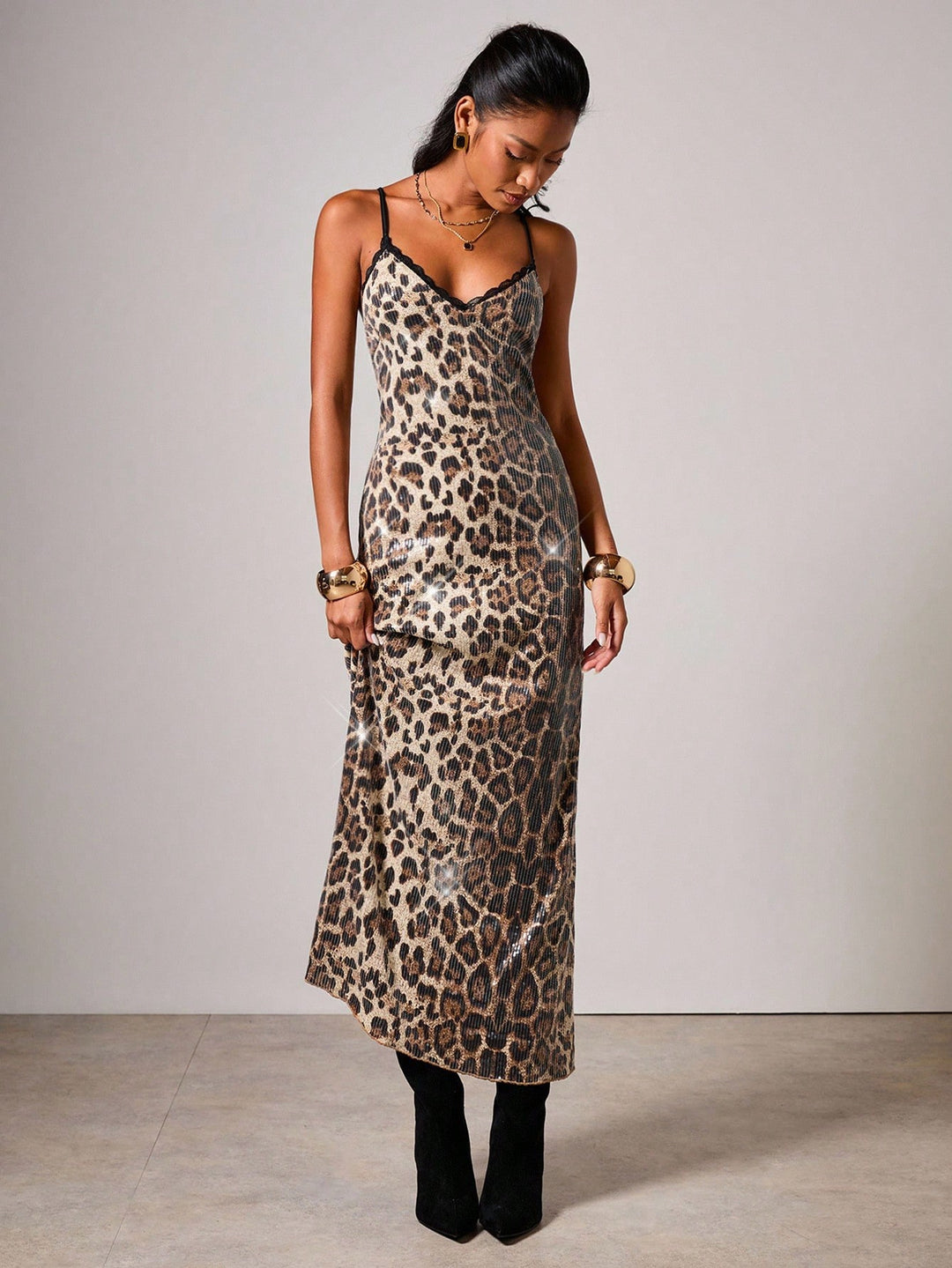 Rochie maxi SHEIN, maro