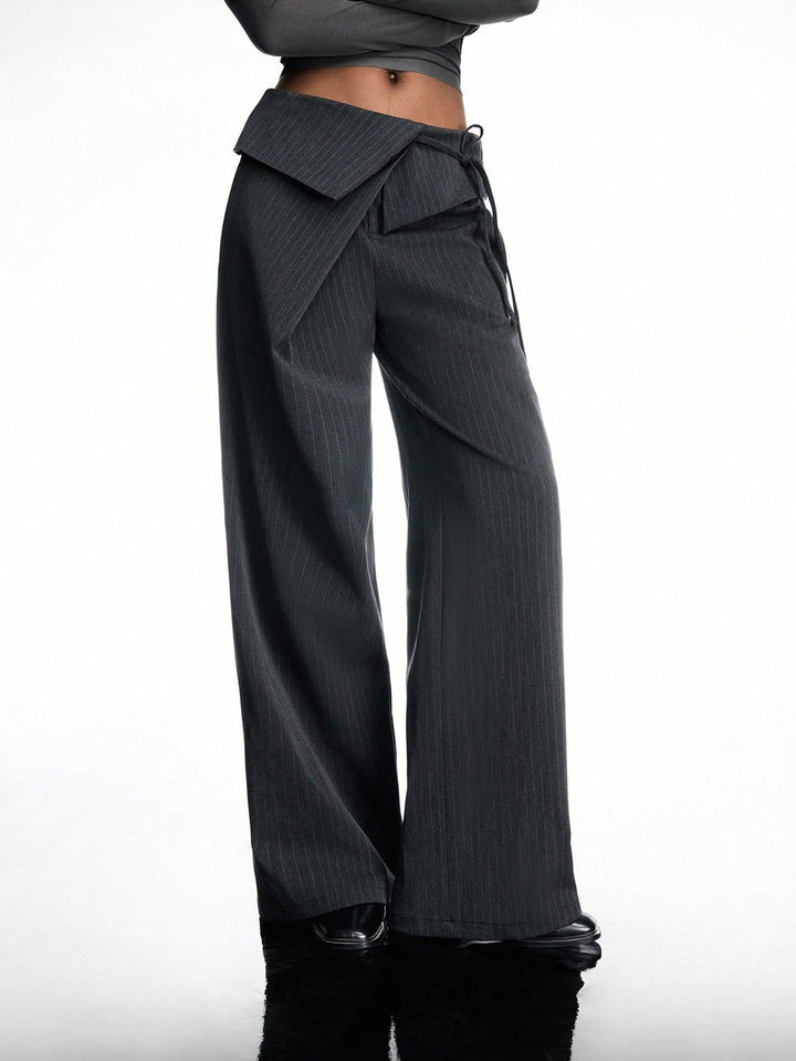 Pantalon de costum SHEIN, gri