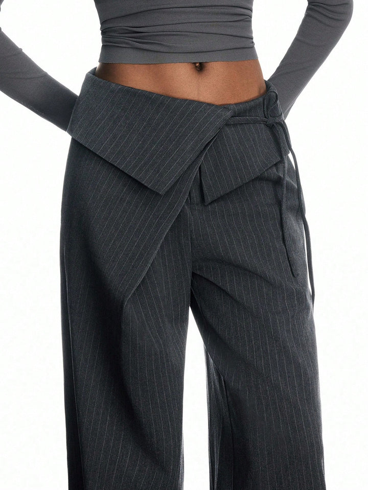 Pantalon de costum SHEIN, gri