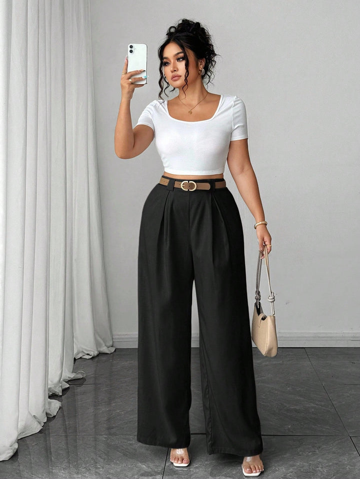 Pantaloni SHEIN, negru