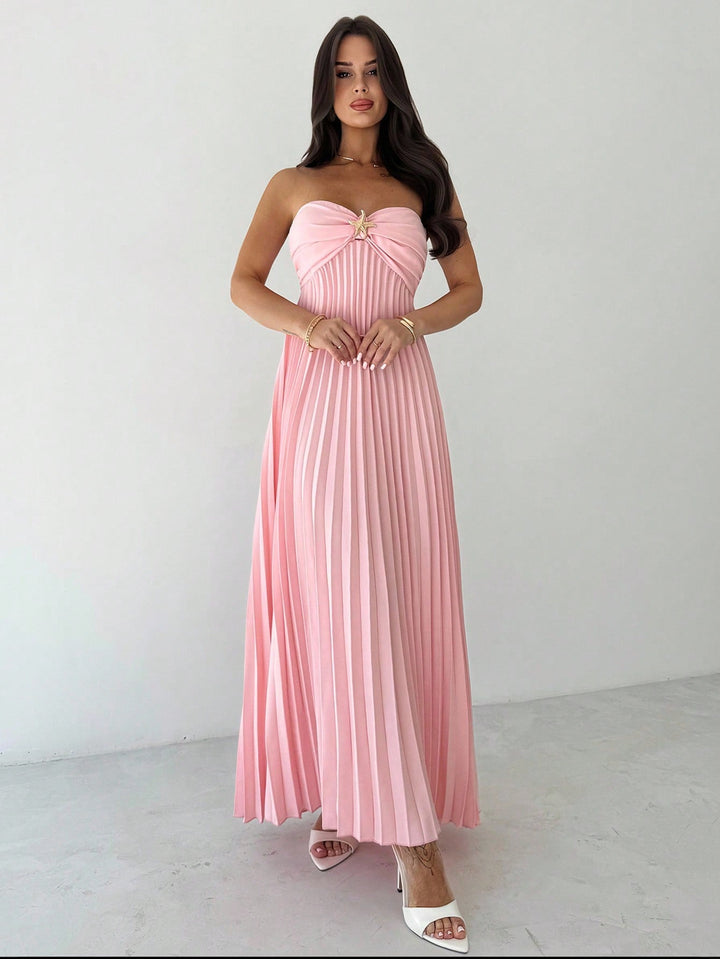 SHEIN maxi ruha, rózsaszín