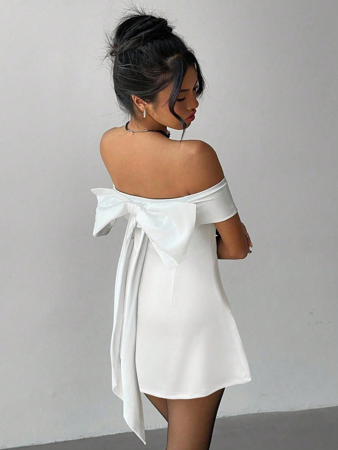 Rochie mini SHEIN, alb